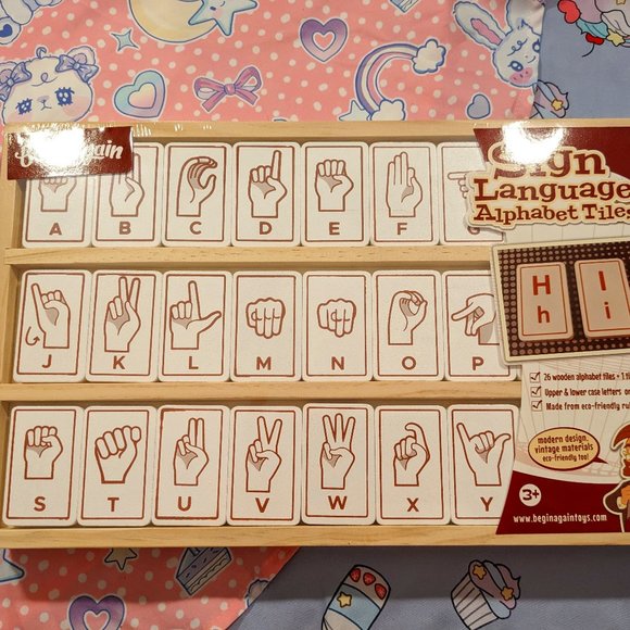 Sign Language Alphabet Tiles - Picture 1 of 3